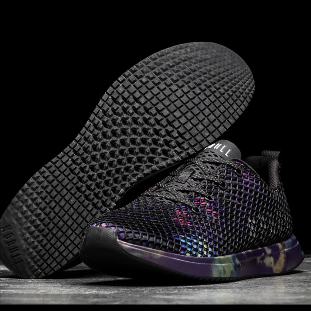 NoBull midnight tie-dye mesh runner